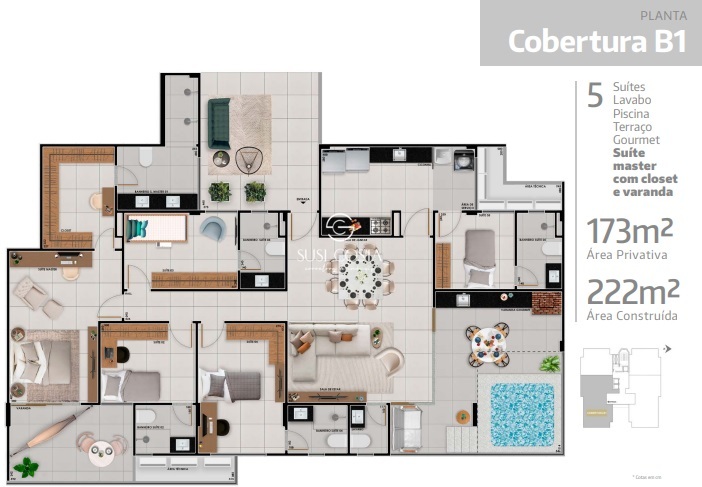 MAISON SUL COBERTURA