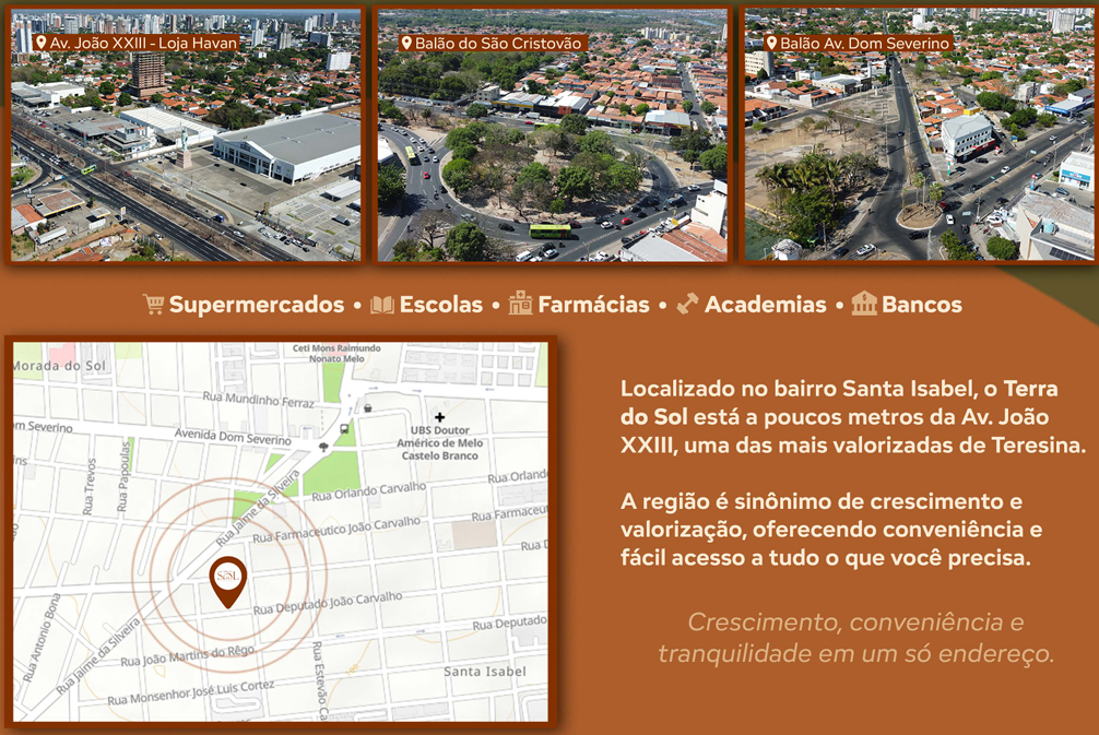 Apartamento de 3 quartos no Morada do Sol